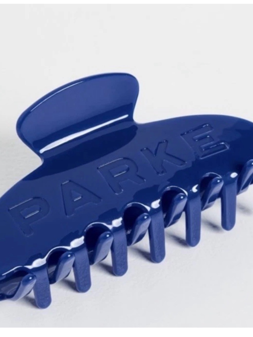 Parke Glossy Navy Blue Hair Claw Clip